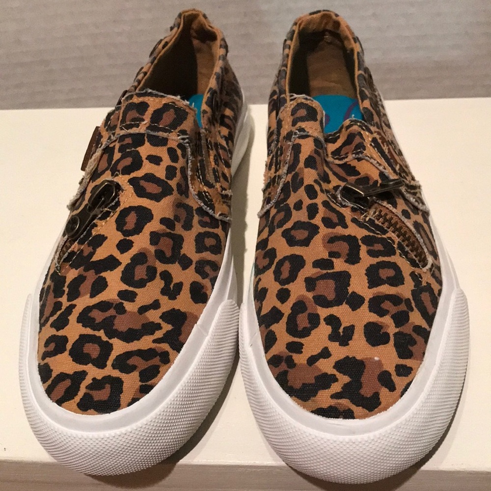 Blowfish “Mariachi” Leopard Print Canvas Sneakers